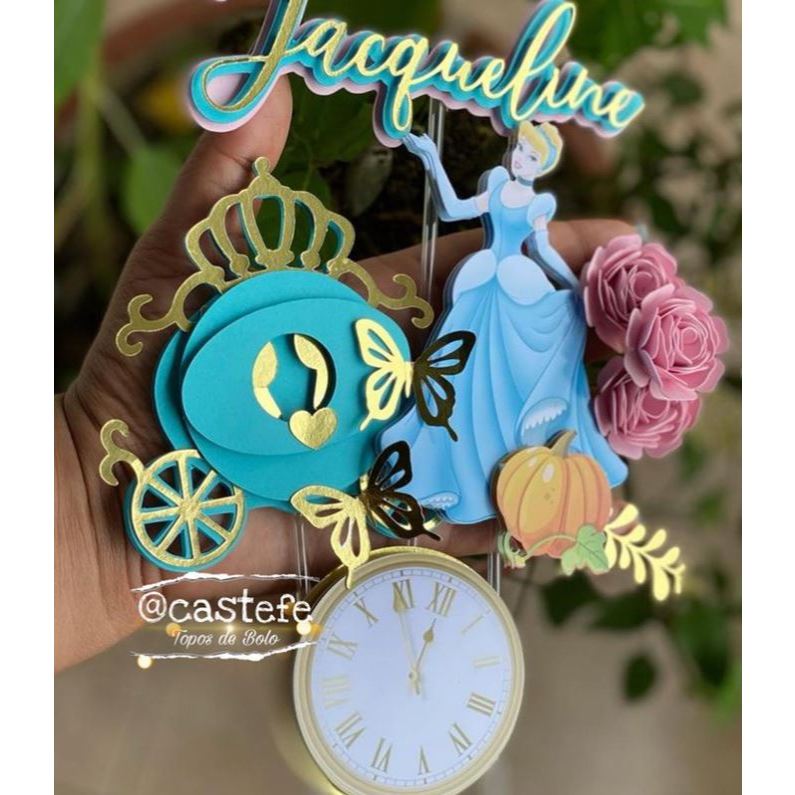 Topo de Bolo Cinderela - Comprar com Melhor Preço em Padaria