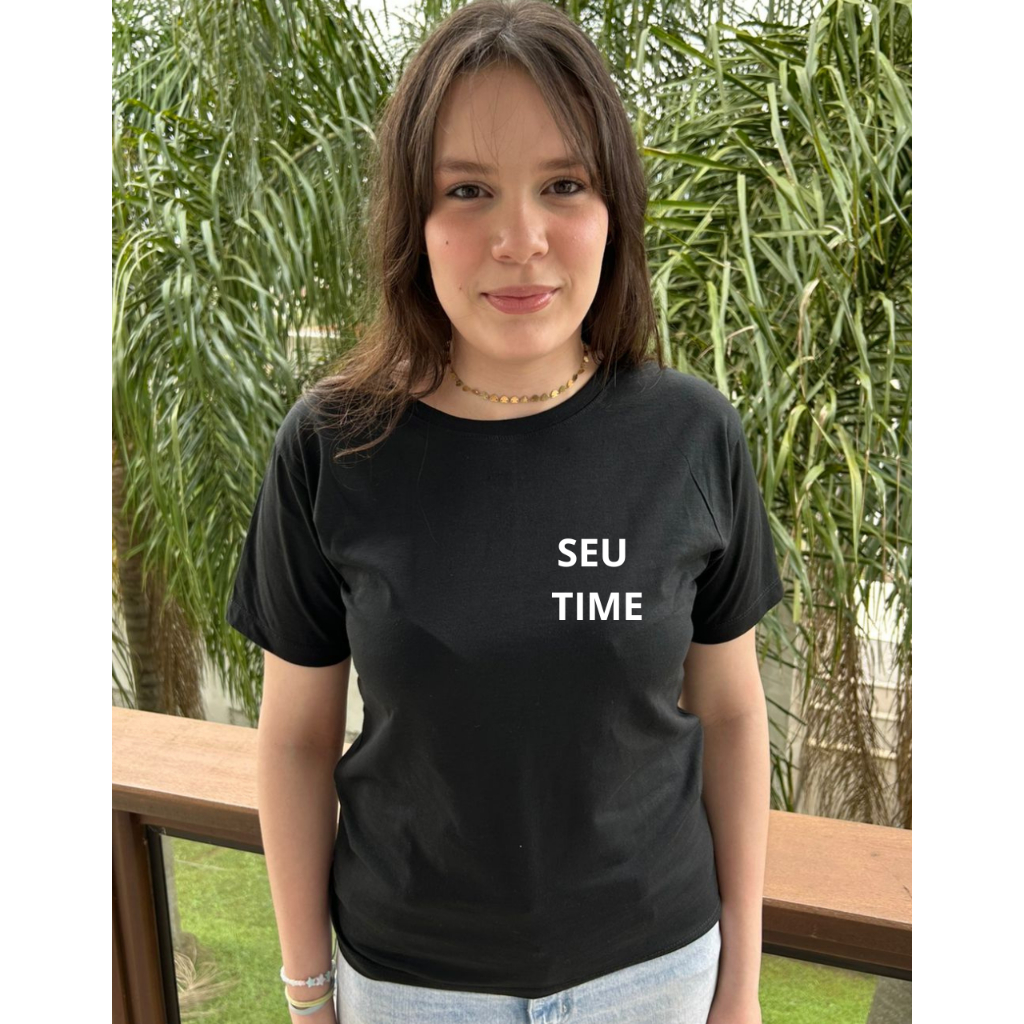 Camiseta Unissex Personalizada de Time de Futebol Camisa Para Presente Futebol Para Varias Ocasioes