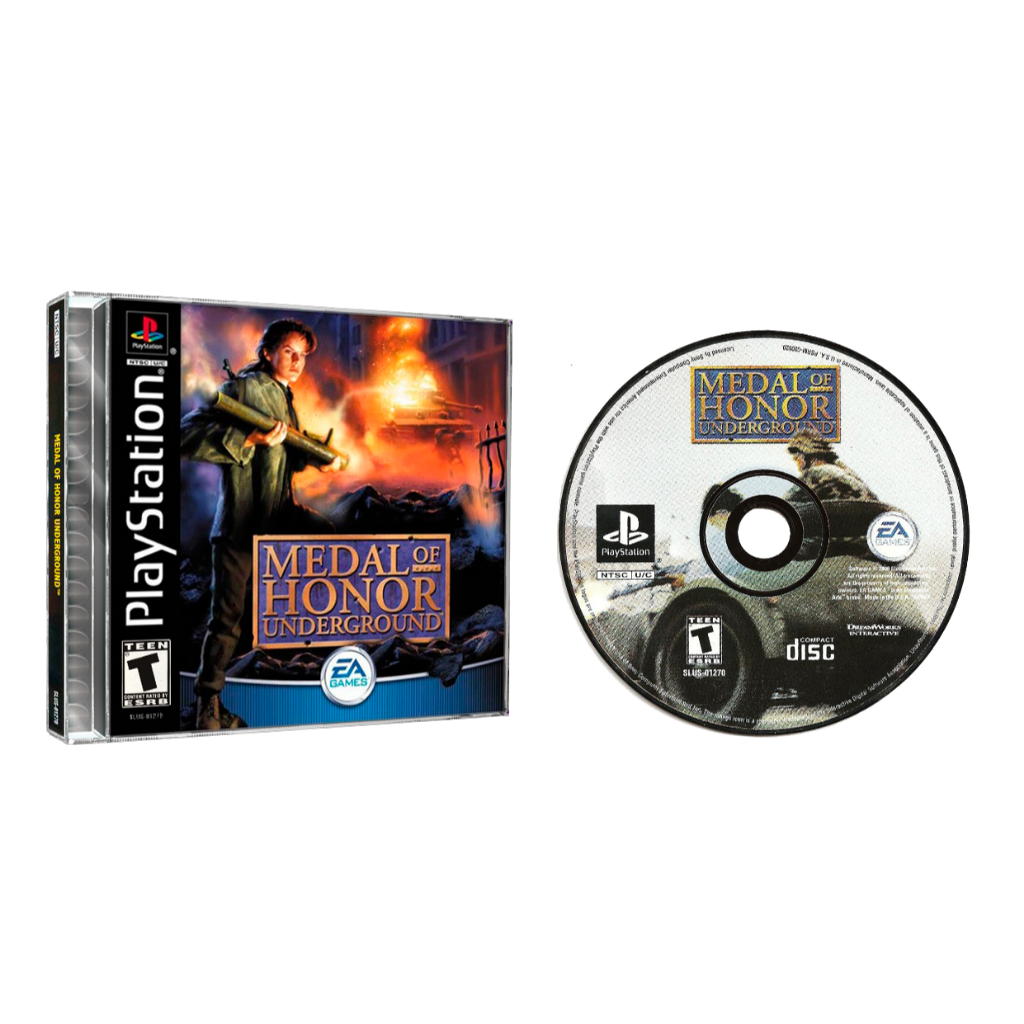 Jogo Medal of Honor Underground Para PS1 Playstation 1