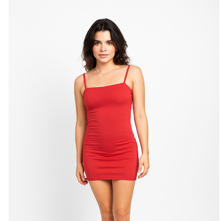 Vestido Vermelho Curto de Alcinha - Suplex em Oferta na Shopee