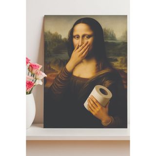 Quadro Decorativo Sala Quarto Banheiro Meme Monalisa engraçada arte hd 4k Pop Art Geek Decor em Oferta na Shopee