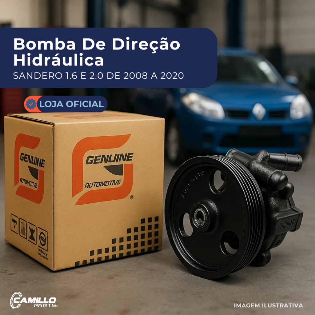 Bomba Direção Hidráulica Sandero 1.6 8v 16v 2011 2012 Qualidade - Produto Novo em Oferta na Shopee