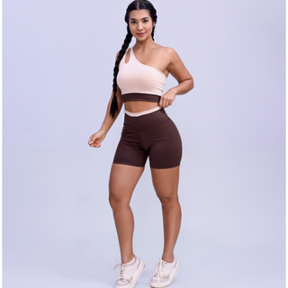 Conjunto Bicolor Fitness Zero Transparencia em Oferta na Shopee