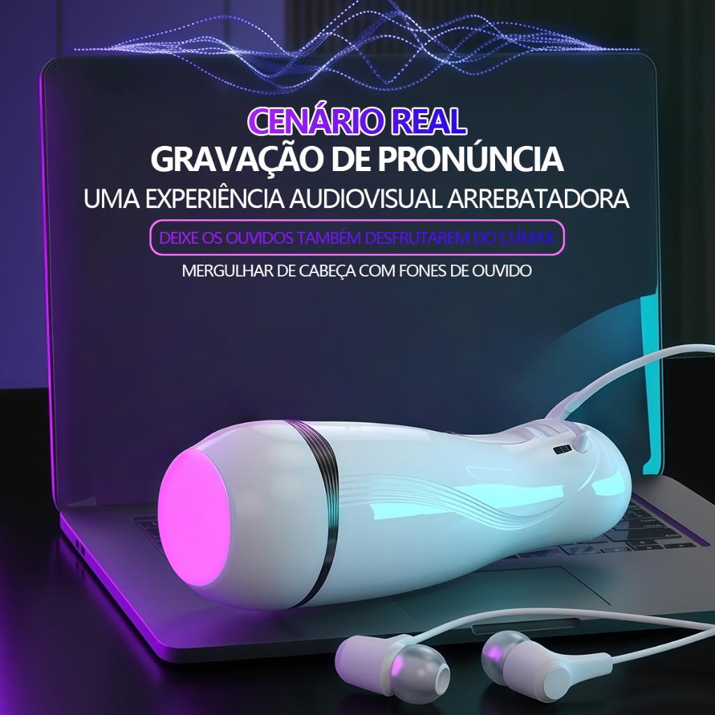 Masturbador Masculino Recarregável com Vibração Forte · Treinador de Controle Ejaculatório em Oferta na Shopee