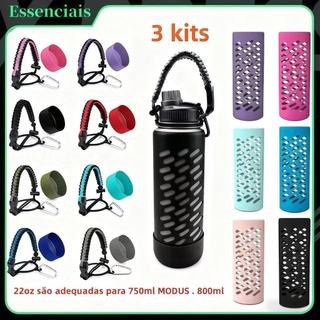 kit de três itens 22-40oz Capinhas de Silicone para Garrafas de Água de 22oz são adequadas para 750ml800ml Antiderrapant