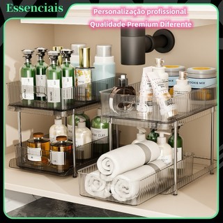 Caixa Organizadora Multicamadas para Cosméticos, Cozinha e Armazenamento Diário • Design em Camadas Prático