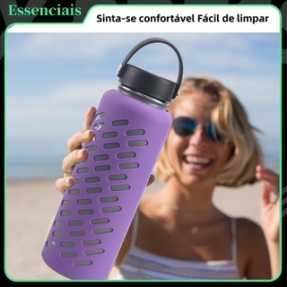 Capinhas de Silicone para Garrafas de Água de 800ml, 1000ml, 22oz, 32oz e 40oz Antiderrapante, Anticongelante