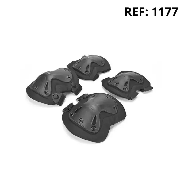 Kit Joelheira E Cotoveleira Tatica operacional Airsoft Capa De Proteção Esportiva Para Trabalho/Patinação