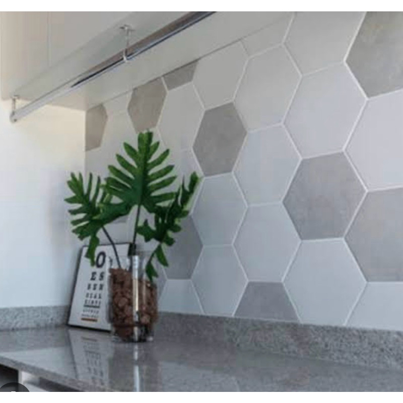 Molde/forma 3d em Abs Ladrilho Hexagonal 19cm