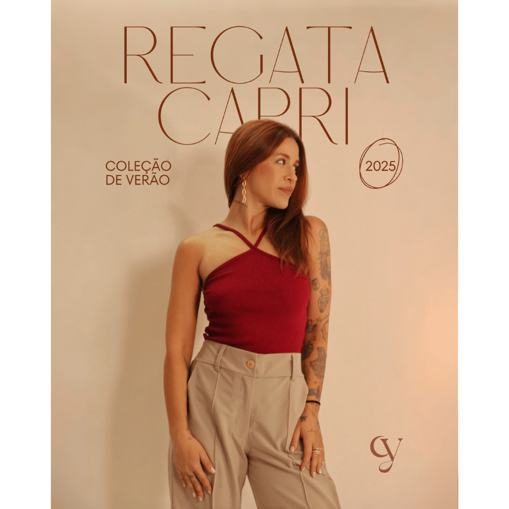 Regata Capri Feminina Decote Halter Verão em Oferta na Shopee