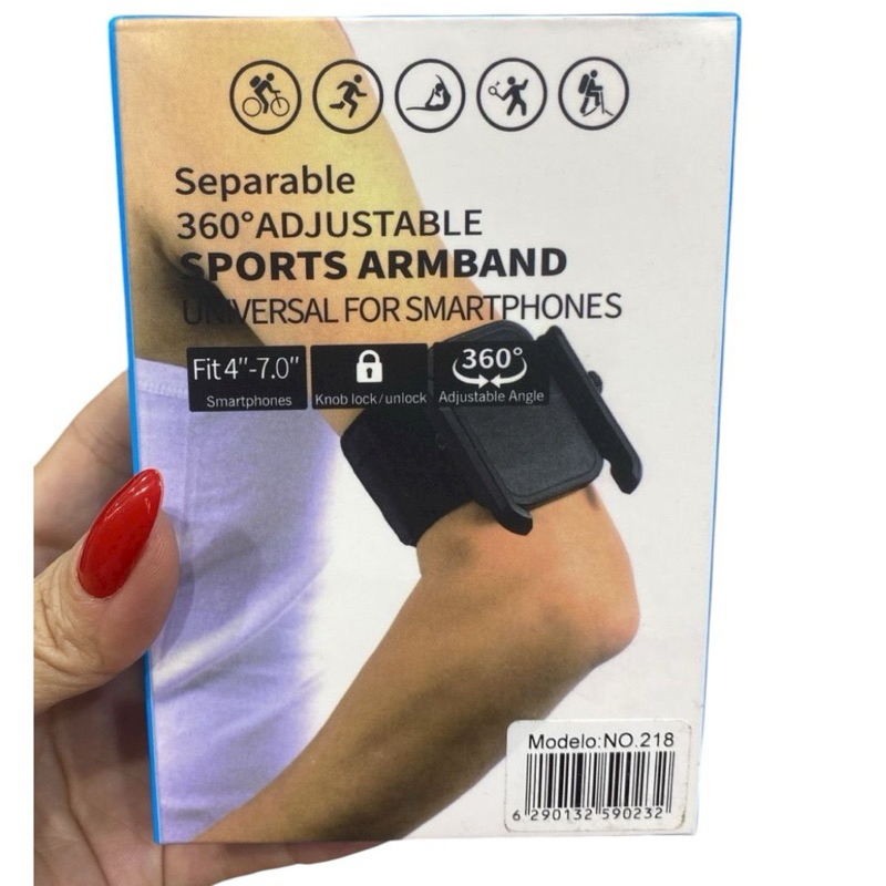 🏃‍♂️ Suporte de Braço Esportivo 360° – Universal para Smartphones (Modelo NO.218)