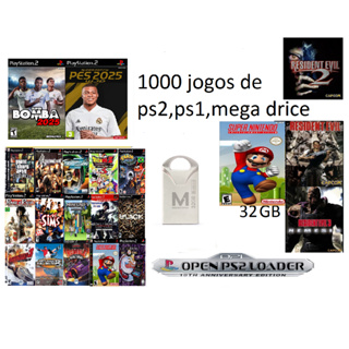 Pen Drive 32gb com 1000 Jogos Playstation 2 Ps1 e Emuladores pronto para OPL em Oferta na Shopee