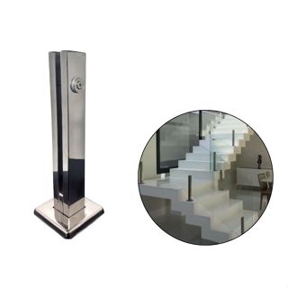 Suporte Torre Inox 304 Polido 30cm – Fixação 1 Furo Para Vidro em Oferta na Shopee