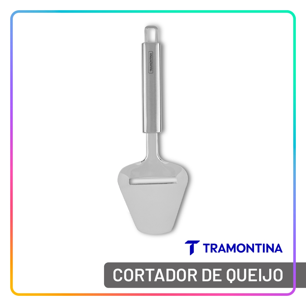 Cortador de Queijo Aço Inox Tramontina Marffim Fatiador Resistente Cozinha Lava-Louças em Oferta na Shopee