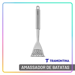 Amassador de Batatas Aço Inox Tramontina Marffim Utensílio Cozinha Resistente a Lava-Louças em Oferta na Shopee