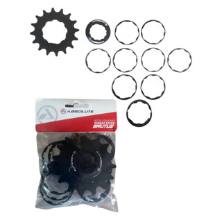 Kit Single Speed Absolute Brutus 16 Dentes K7 Hg Conversao Preto