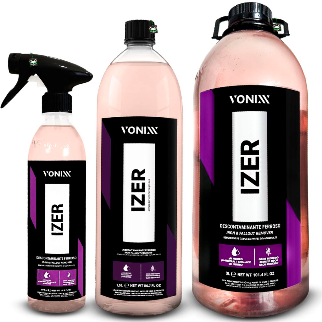 Limpa Rodas Descontaminante Ferroso Metal Izer Vonixx em Oferta na Shopee