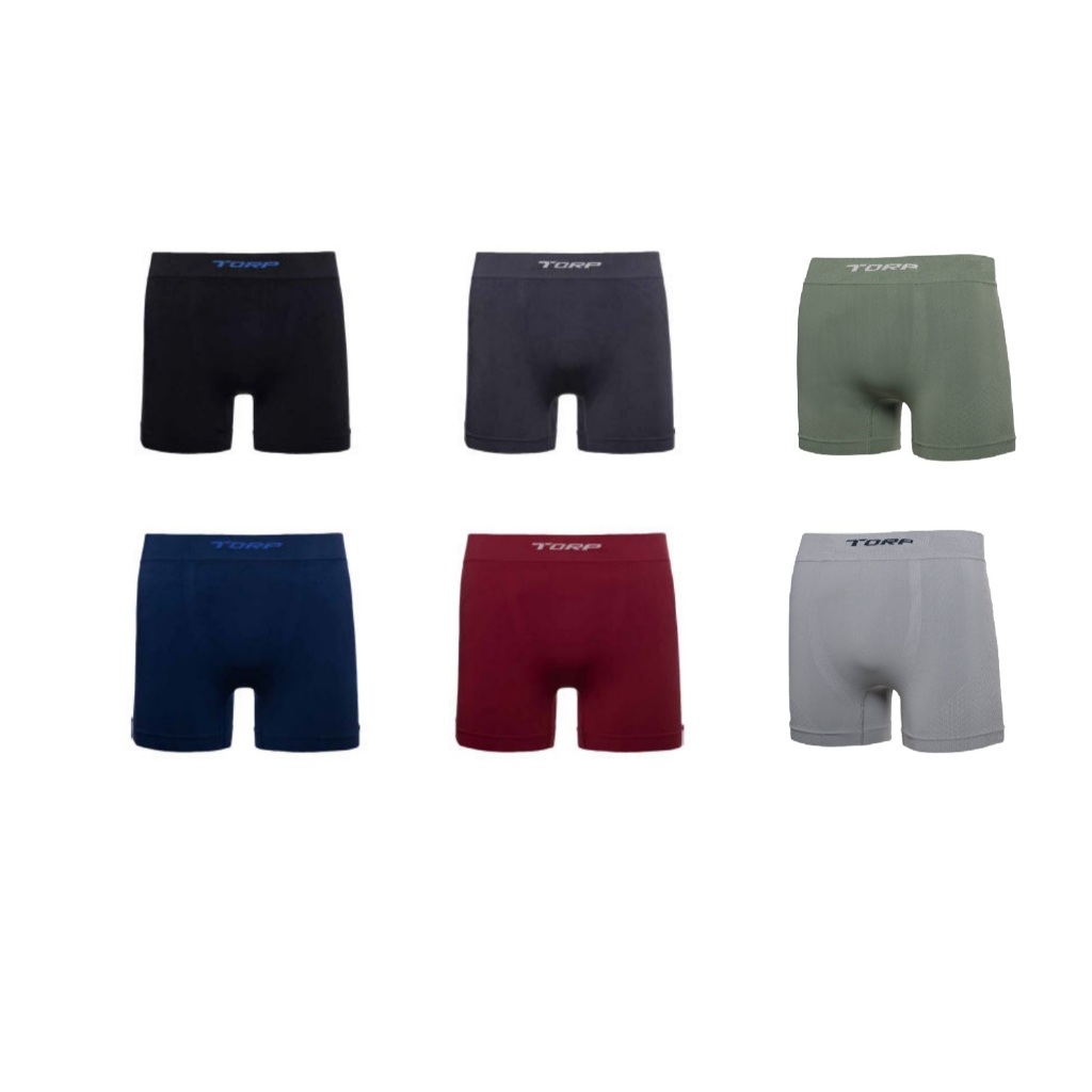 Kit C/ 10 Cuecas Boxer Sem Costura Em Microfibra Torp Daily ou Vários Modelos