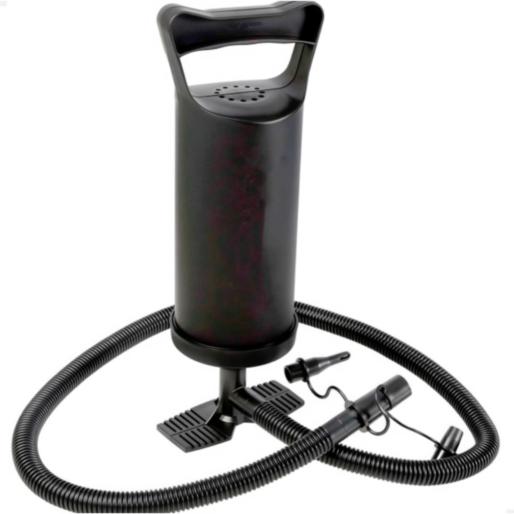 Bomba de Ar Manual de Pé com 3 Bicos – Para Boias, Colchões e Piscinas Infláveis em Oferta na Shopee