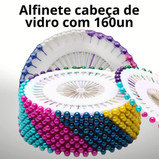 Alfinete de Cabeça IMPORTADO Bola Colorida Com 160 Unidades em Oferta na Shopee