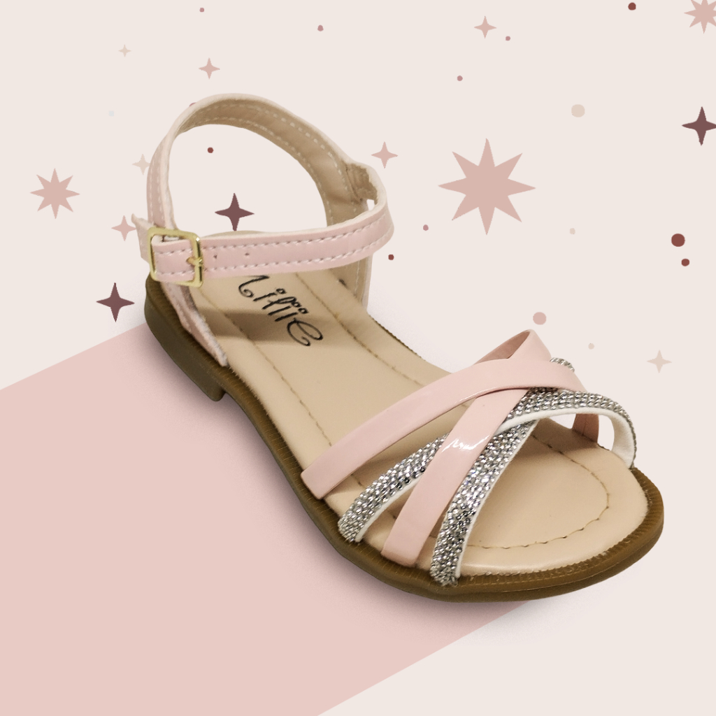 Sandália Infantil Feminina com Strass Confortável Festa e Dia a Dia em Oferta na Shopee