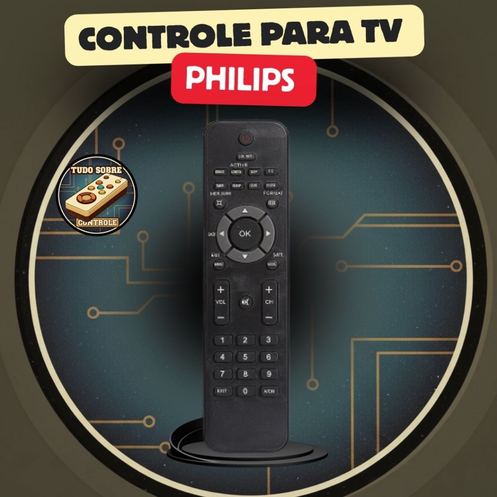 Controle para TVs da marca Philips LCD LED 7802