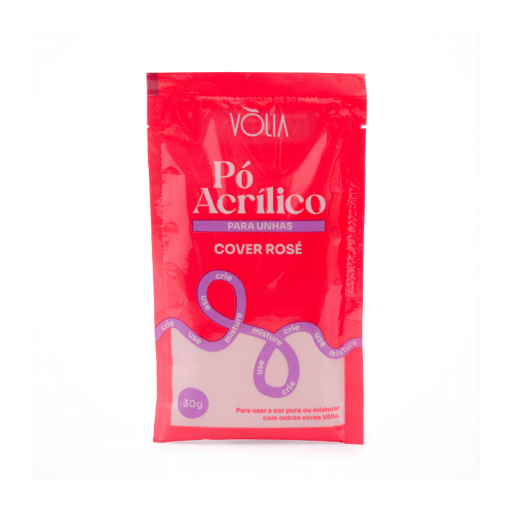 Pó acrílico para unhas 30g Cover Rosé - Volia