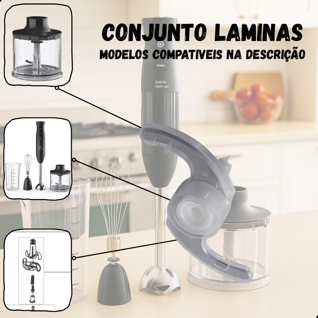 Conjunto Facas Laminas para Mixer Electrolux Eib20 Eib10 Eib21 Original
