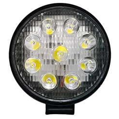 Farol Milha 9 LED 27W Redondo Fino 12/24V ASX4027