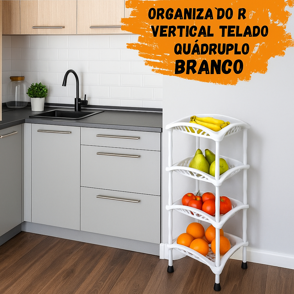 Organizador Vertical Telado Quadruplo Fruteira - Arqplast