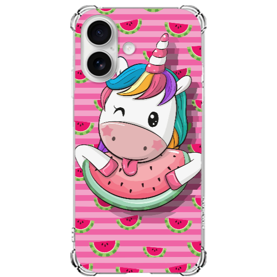 Capa para Case APPLE Iphone 17  Tpu desenhos Unicórnio místico com proteção de borda
