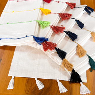 Caminho de Mesa | POMPOM | Artesanal 1,5m e 2m em Oferta na Shopee