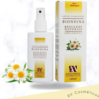 Anaconda Biondina Loção Clareadora 140ml – Reflexos Naturais e Brilho aos Fios em Oferta na Shopee