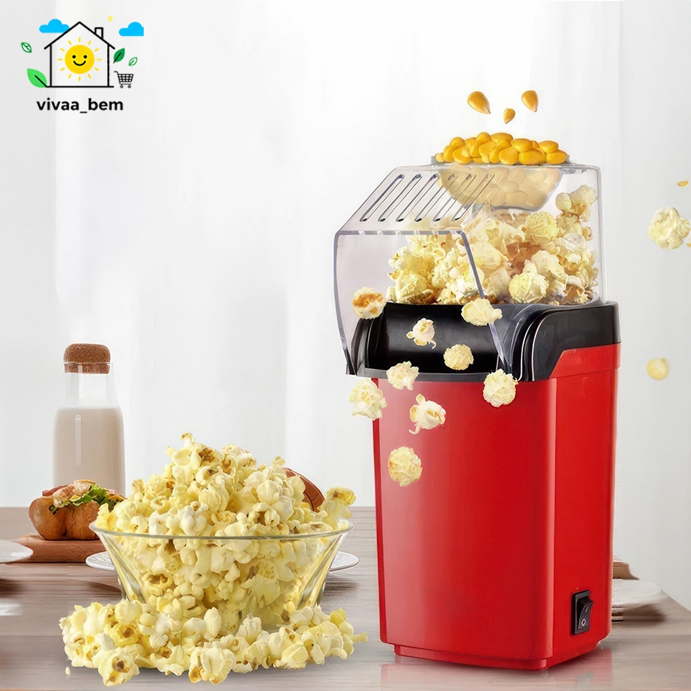 Pipoqueira Elétrica Ar Quente Máquina Fazer Pipoca Sem Óleo Minijoy – 110v 1200W
