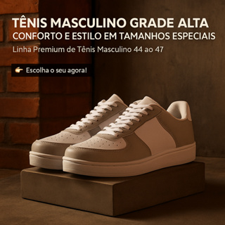 Tênis Casual Para Homem - GRADE ALTA, Conforto e Leve Numeração Especial 34 ao 48 | COMPRE AGORA! em Oferta na Shopee