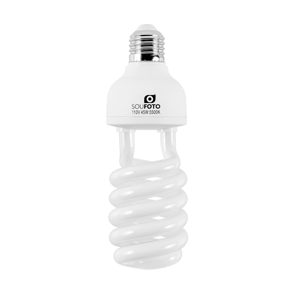 Lampada Fluorescente 45w 5500k Para Softbox E27 Luz Branca Fria 110v E 220v Sou Foto em Oferta na Shopee