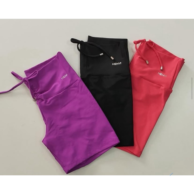 Shorts Fitness Feminino Poliamida Premium Cintura Alta Zero Transparência Academia Treino
