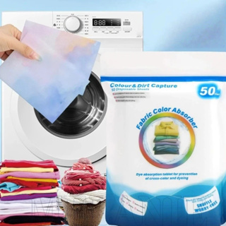 50-100Unidades De Folhas De Lavanderia Papel Para-Roupas Anti-Manchas-Comprimidos Absorventes De Cores Tingimento-Folha em Oferta na Shopee