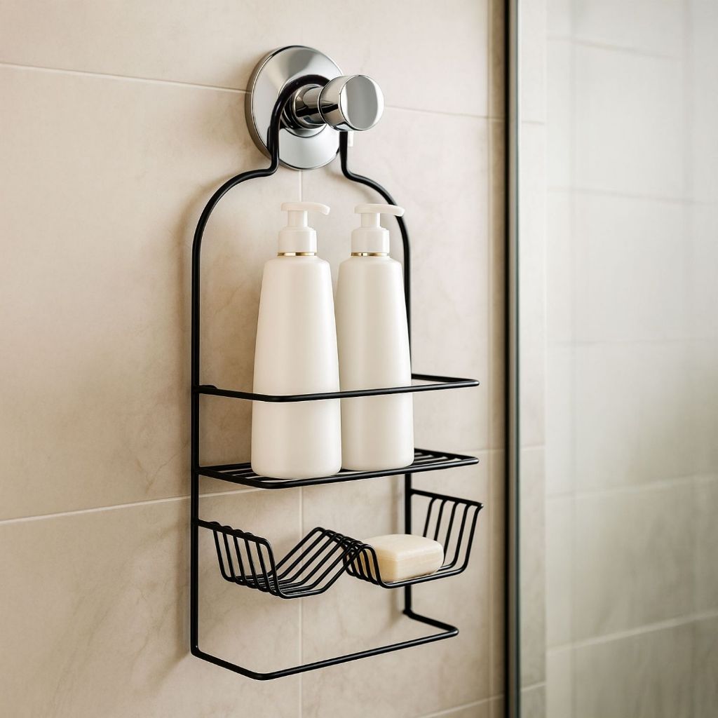 Porta Shampoo com Prateleiras e Saboneteira em Oferta na Shopee