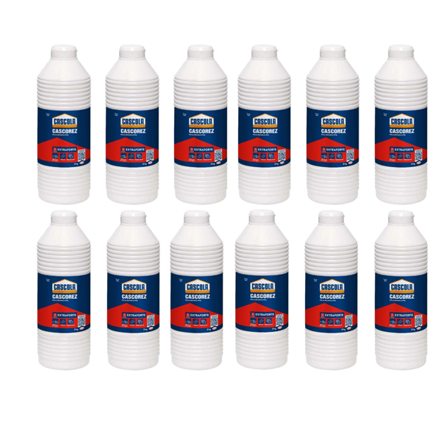 KIT C/12 Cola Branca De 1kg Cascorez Extra Pva  - caixa com 12 em Oferta na Shopee