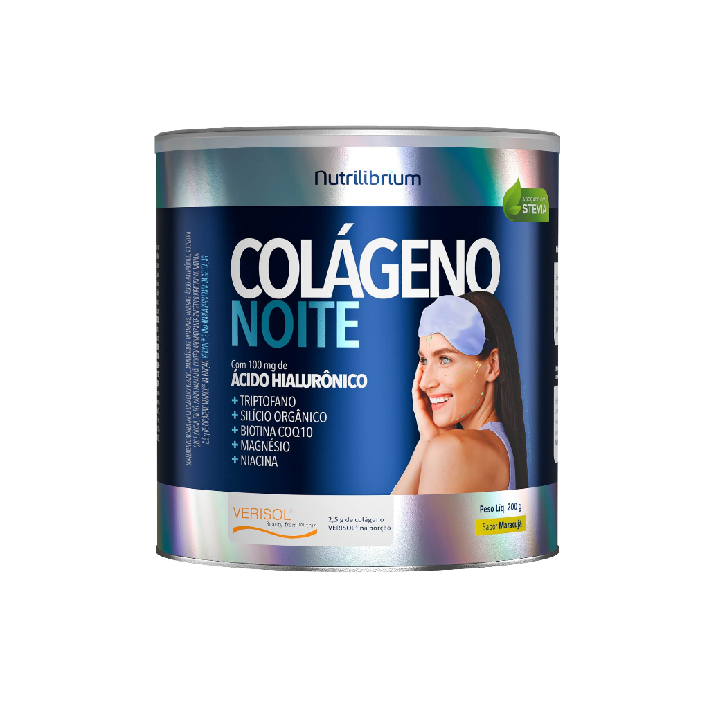 Colágeno Verisol Com Magnésio Biotina Noite 200g Nutrilibrium em Oferta na Shopee