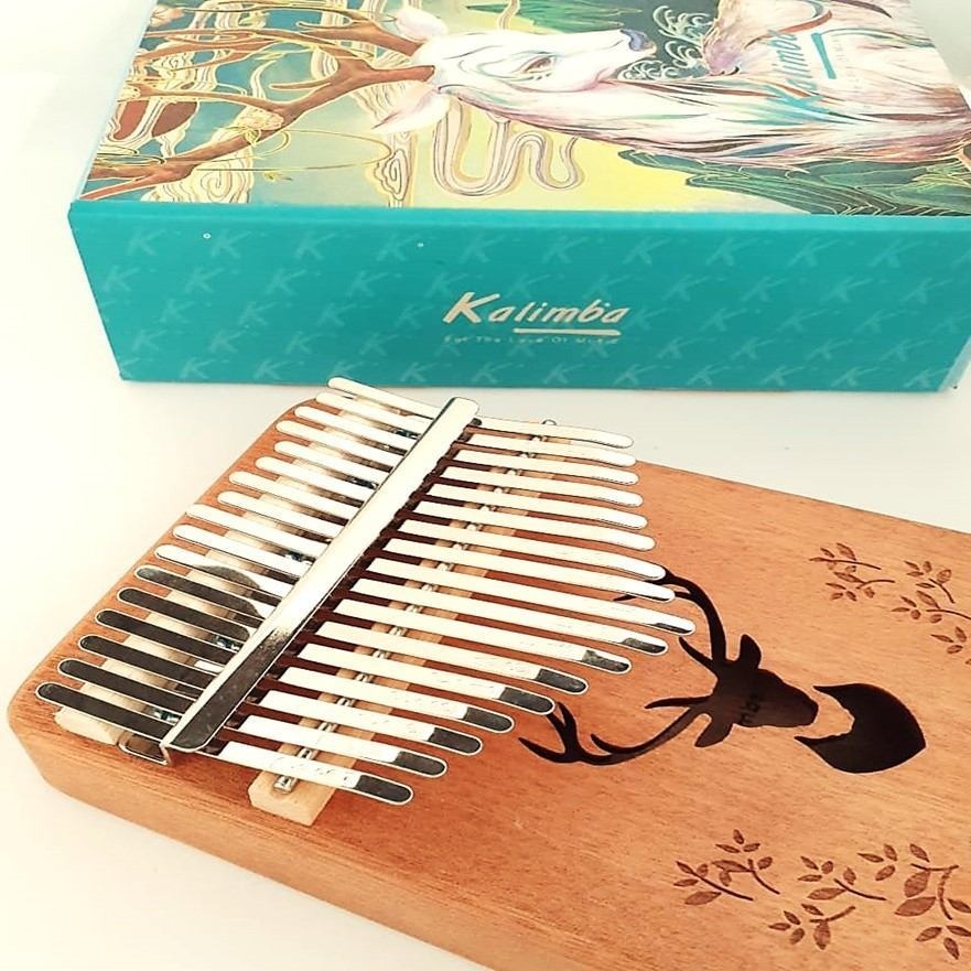 Piano De Dedo 17 Teclas Kalimba Instrumento Africano em Oferta na Shopee