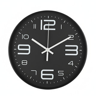 Relogio de Parede 29cm Midnight Luxe com Números Grandes