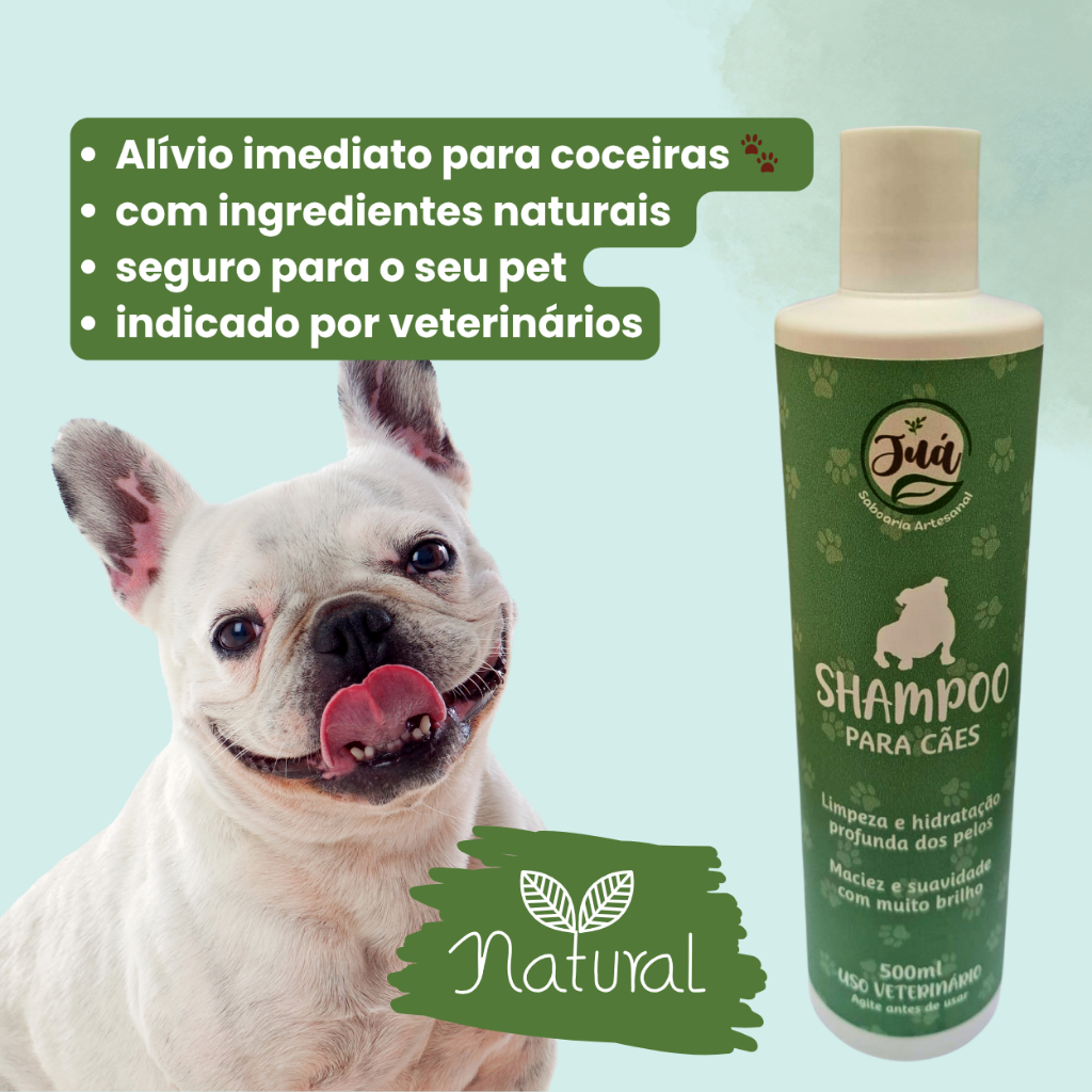 Shampoo Natural para Pets | Anticoceira – Alergias, Irritações e Pele Delicada