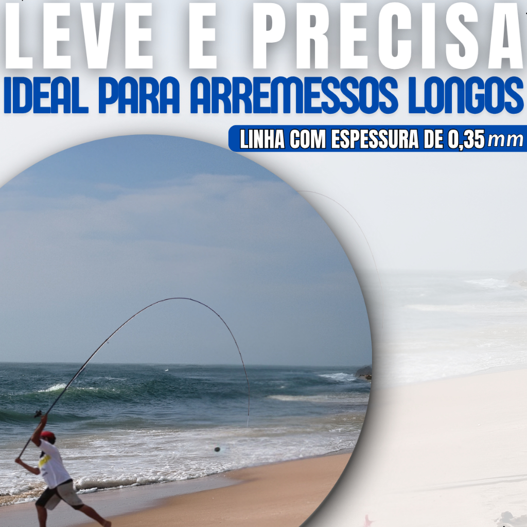 Linha Pesca Monofilamento Araty Best Cast Laranjado Fluorescente Mazzaferro - Envio Imediato — imagem 2 de 2