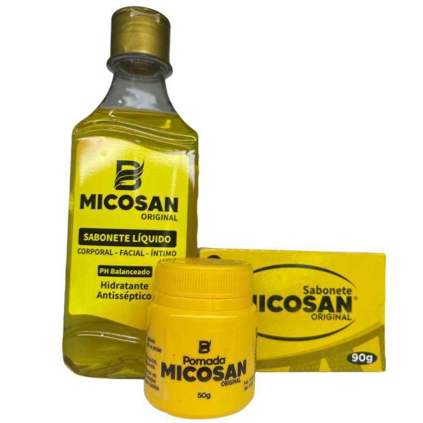 Kit Micosan Completo Original 3 Itens Baruc Cosméticos