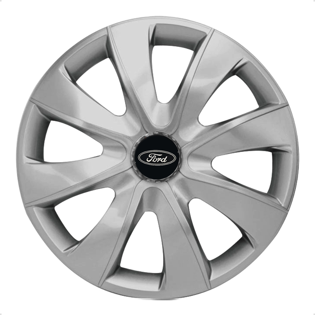 Jogo 4 Calotas Esportiva Aro 14 Ford Ka Fiesta Escort Focus Prata
