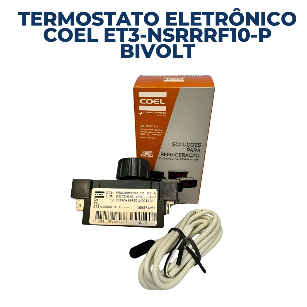Termostato Eletrônico Coel Et3-nsrrrf10-p Bivolt