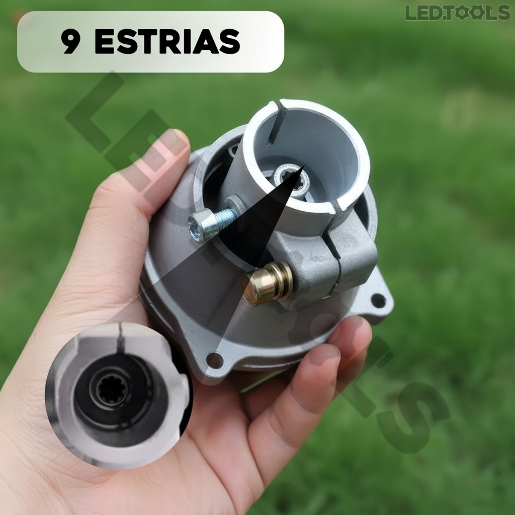 Tambor Cone Caixa De Embreagem Para Roçadeira 28mm 9estrias