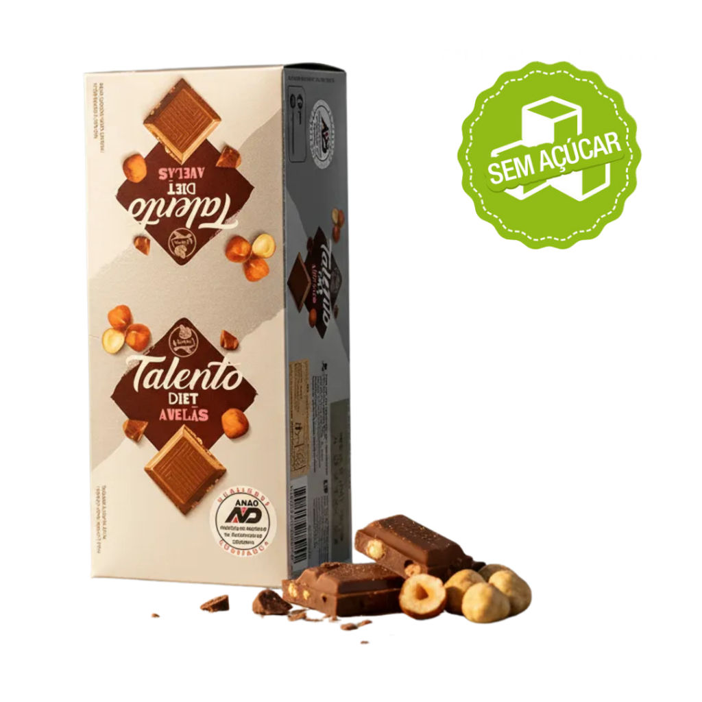 Chocolate Diet Com Avelã Mini Talento 25g C/15un - Garoto em Oferta na Shopee